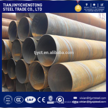 Q235 Q345 mild steel LSAW pipe , large diameter thin wall pipe OD12''-56''